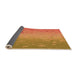 Thickness of Patterned Orange Red Orange Rug, pat304org