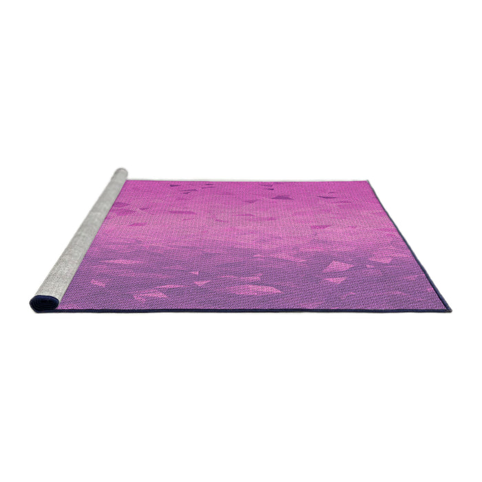 Sideview of Machine Washable Transitional Purple Rug, wshpat304pur