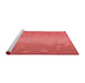 Sideview of Machine Washable Transitional Red Rug, wshpat304rd