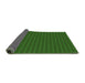 Thickness of Patterned Deep Emerald Green Rug, pat3040grn