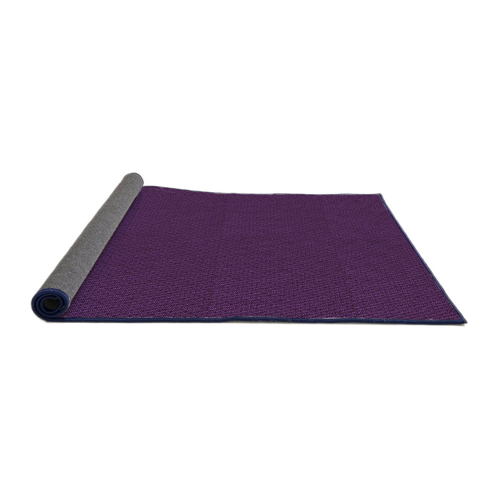 Thickness of Patterned Dark Orchid Purple Rug, pat3041pur