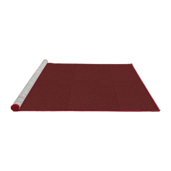 Sideview of Machine Washable Transitional Maroon Red Rug, wshpat3041rd