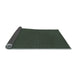 Thickness of Patterned Dark Forest Green Rug, pat3042lblu