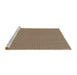 Sideview of Machine Washable Transitional Light Copper Gold Rug, wshpat3044brn