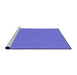 Sideview of Machine Washable Transitional Purple Mimosa Purple Rug, wshpat3044pur