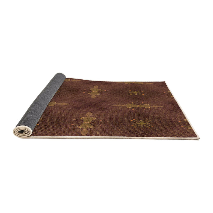 Thickness of Patterned Red Rug, pat3045org