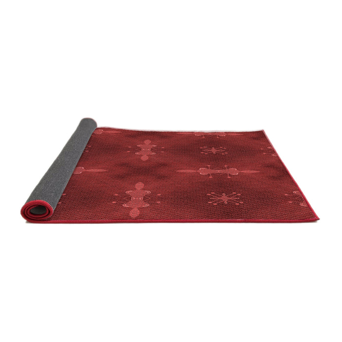 Thickness of Patterned Red Rug, pat3045rd