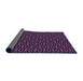 Thickness of Patterned Orchid Purple Rug, pat3046pur