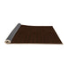 Thickness of Patterned Black Brown Rug, pat3048org