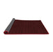 Thickness of Patterned Cranberry Red Rug, pat3048rd