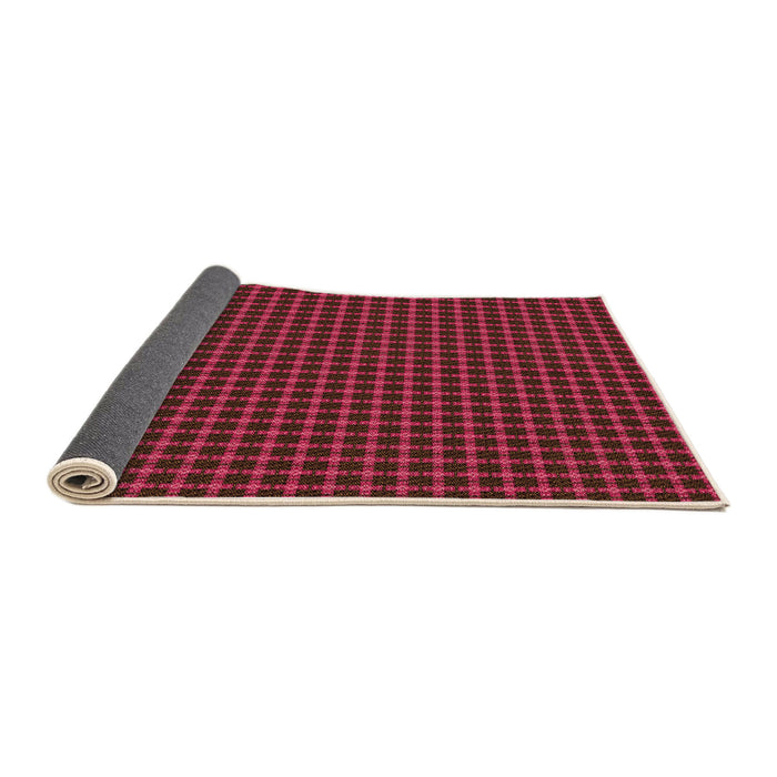Thickness of Patterned Crimson Red Rug, pat3051org