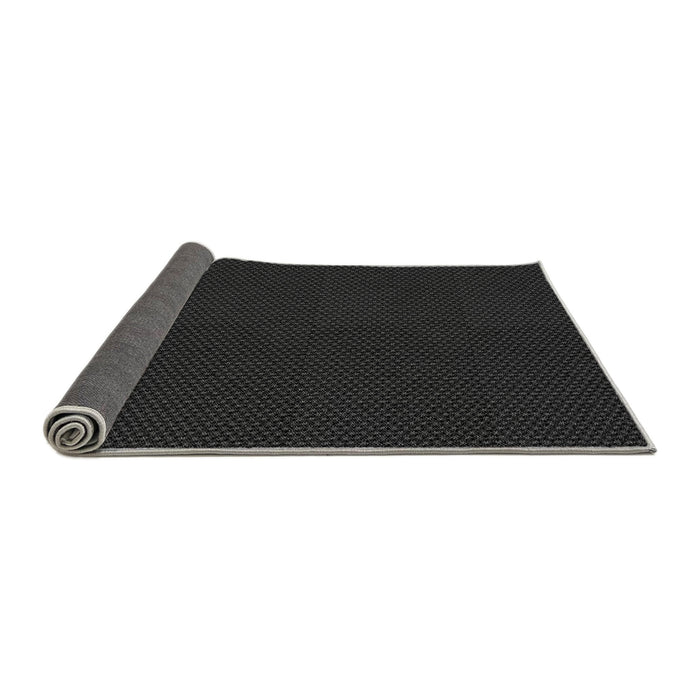 Thickness of Patterned Black Rug, pat3052gry
