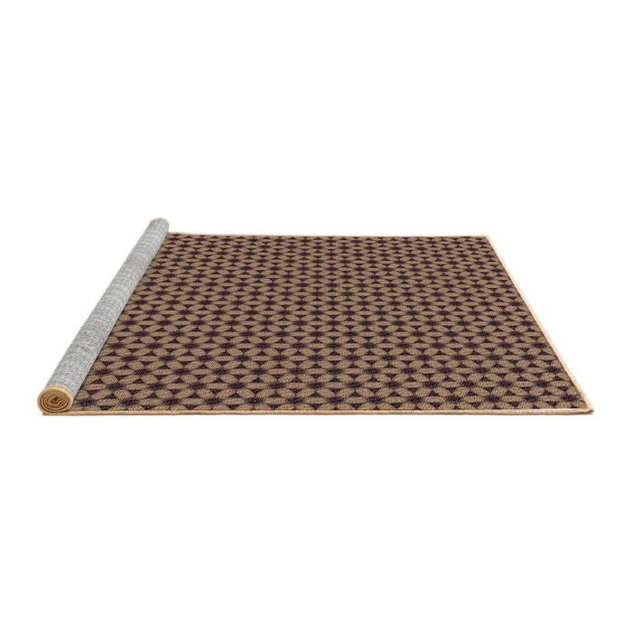 Sideview of Machine Washable Transitional Peru Brown Rug, wshpat3053brn