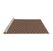 Sideview of Machine Washable Transitional Peru Brown Rug, wshpat3053brn