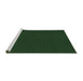 Sideview of Machine Washable Transitional Dark Forest Green Rug, wshpat3054grn