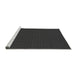 Sideview of Machine Washable Transitional Charcoal Black Rug, wshpat3054gry