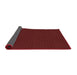 Thickness of Patterned Maroon Red Rug, pat3054rd