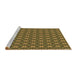 Sideview of Machine Washable Transitional Brown Rug, wshpat3056brn