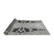 Thickness of Patterned Silver Gray Rug, pat3058gry