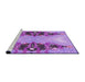 Sideview of Machine Washable Transitional Dark Orchid Purple Rug, wshpat3058pur
