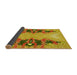 Thickness of Patterned Bright Gold Yellow Rug, pat3058yw