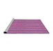 Sideview of Machine Washable Transitional Magenta Pink Rug, wshpat3059pur