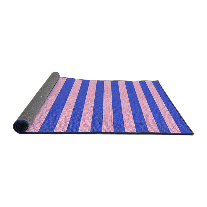 Thickness of Patterned Plum Purple Rug, pat306pur