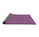 Thickness of Patterned Purple Rug, pat3060pur