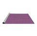 Sideview of Machine Washable Transitional Violet Purple Rug, wshpat3061pur