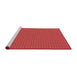Sideview of Machine Washable Transitional Red Rug, wshpat3064rd