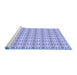 Sideview of Machine Washable Transitional Periwinkle Purple Rug, wshpat3066blu