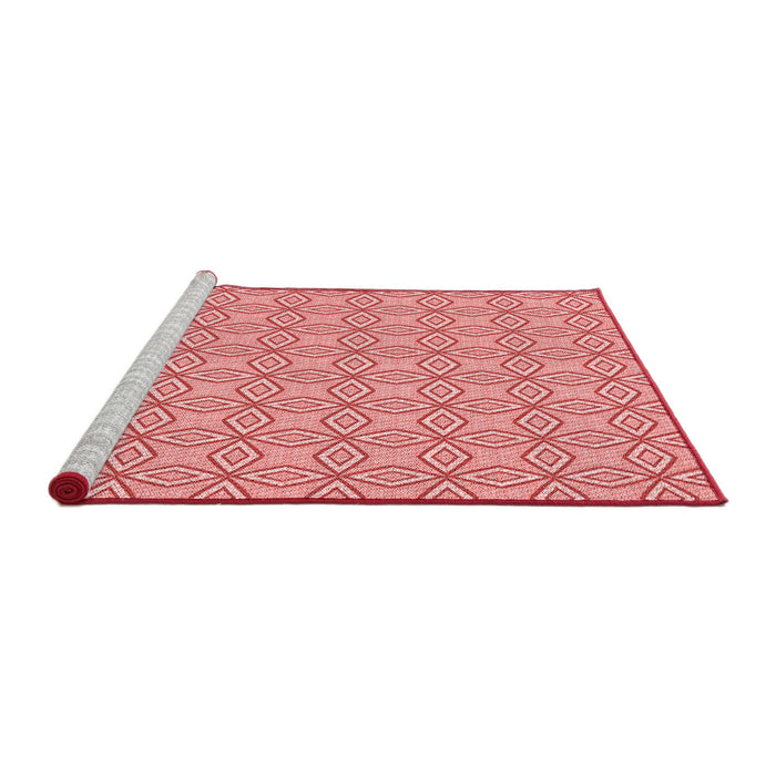 Sideview of Machine Washable Transitional Pastel Pink Rug, wshpat3068rd