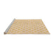 Sideview of Machine Washable Transitional Golden Blonde Gold Rug, wshpat307org