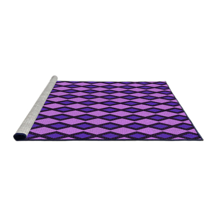 Sideview of Machine Washable Transitional Indigo Purple Rug, wshpat3070pur