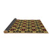 Thickness of Patterned Yellow Rug, pat3071brn