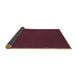 Thickness of Patterned Velvet Maroon Purple Rug, pat3072brn