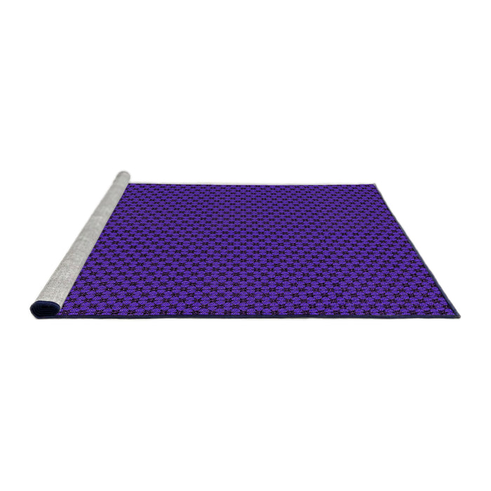 Sideview of Machine Washable Transitional Amethyst Purple Rug, wshpat3072pur