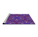 Sideview of Machine Washable Transitional Indigo Purple Rug, wshpat3073pur