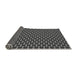 Thickness of Patterned Charcoal Black Rug, pat3074gry