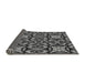 Thickness of Patterned Gunmetal Gray Rug, pat3075gry