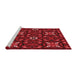 Sideview of Machine Washable Transitional Red Rug, wshpat3075rd