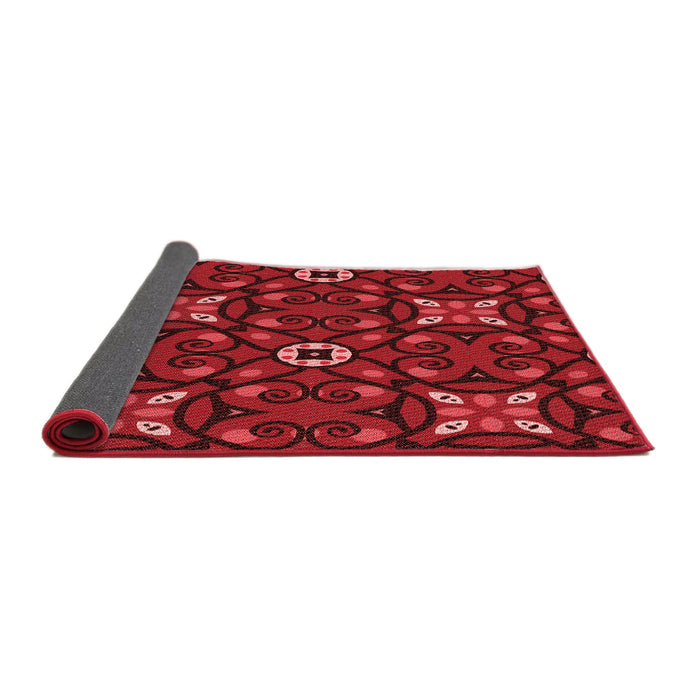 Thickness of Patterned Red Rug, pat3075rd