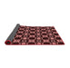 Thickness of Patterned Chocolate Brown Rug, pat3076rd