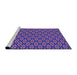 Sideview of Machine Washable Transitional Purple Rug, wshpat3078pur