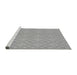 Sideview of Machine Washable Transitional Gray Rug, wshpat3079gry