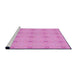 Sideview of Machine Washable Transitional Violet Purple Rug, wshpat3079pur