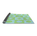 Thickness of Patterned Mint Green Rug, pat308lblu