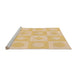 Sideview of Machine Washable Transitional Orange Rug, wshpat308org