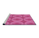 Sideview of Machine Washable Transitional Deep Pink Rug, wshpat3080pur