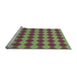 Sideview of Machine Washable Transitional Green Rug, wshpat3082lblu